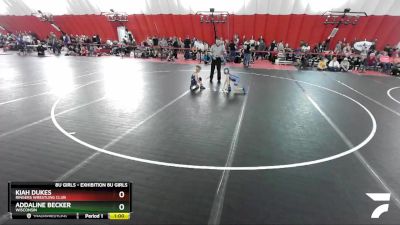 Exhibition 8U Girls Round 1 - Kiah Dukes, Ringers Wrestling Club vs Addaline Becker, Wisconsin