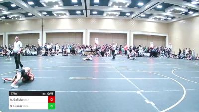 77 lbs Consi Of 8 #1 - Adam Galicia, Wolfpack WC vs Sebastian Huizar, SoCal Grappling Club