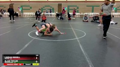 130 lbs Finals (2 Team) - Blake Taylor, Headhunters vs Landan Riddell, M2TCNJ