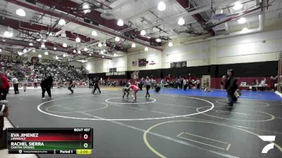 110 lbs Quarterfinal - Eva Jimenez, Lawndale vs Rachel Sierra, Canyon Springs