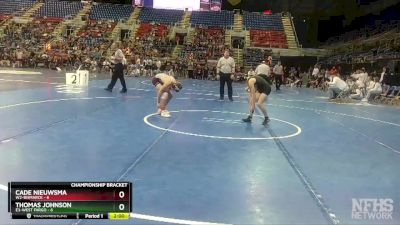 106 lbs Quarterfinals (8 Team) - Cade Nieuwsma, W2-Bismarck vs Thomas Johnson, E3-West Fargo