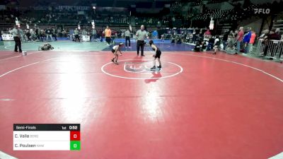 53 lbs Semifinal - Camron Valle, Bergenfield vs Cameron Poulsen, Nhwc