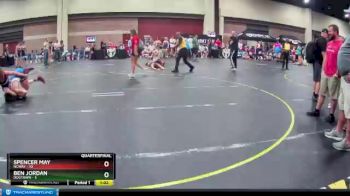 130 lbs Quarterfinals (8 Team) - Ben Jordan, Dogtown vs Spencer May, NCWAY