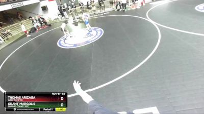 82 lbs Champ. Round 1 - Thomas Arizaga, Wolf Pack WC vs Grant Margolis, Orange County RTC