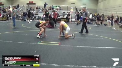 108 lbs Finals (8 Team) - Chase Gray, MO Outlaws vs Brayden Tougas, Ares Black