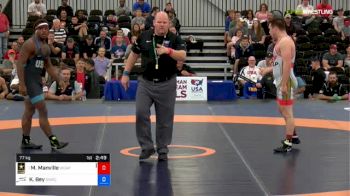 77 kg Rr Rnd 2 - Mason Manville, Army (WCAP) vs Kamal Bey, Sunkist Kids Wrestling Club