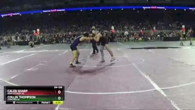 D4-138 lbs Cons. Round 1 - Collin Thompson, Concord HS vs Caleb Sharp, New Lothrop HS