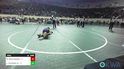 58 lbs Consi Of 8 #2 - Quade Charmasson, Bristow Youth Wrestling vs Lucas Armenta Jr., Piedmont