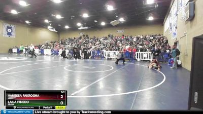 121 lbs Quarterfinal - Vanessa Fakrogha, Liberty vs Laila Pinedo, Selma