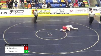 110 lbs Round Of 64 - Sawyer Mitchell, Cumberland Valley vs Tobias Conoway, Sugar Valley