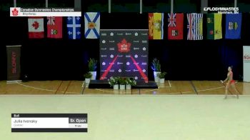 Julia Ivensky - Ball, Quebec - 2019 Canadian Gymnastics Championships - Rhythmic