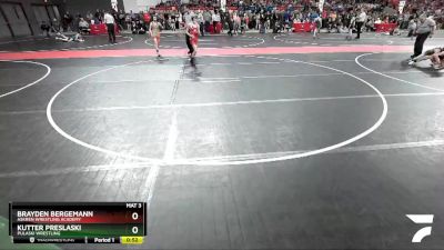 79 lbs Quarterfinal - Brayden Bergemann, Askren Wrestling Academy vs Kutter Preslaski, Pulaski Wrestling