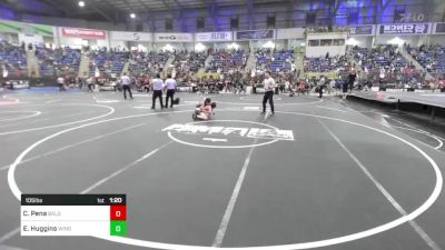 105 lbs Round Of 32 - Christian Pena, Bald Eagle Wrestling vs Ethan Huggins, Windsor Middle School