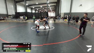 182 lbs 2nd Place Match - DeMario Gonzales, Peninsula Wrestling Club vs Ezekiel McEwen, Mat Demon Wrestling Club