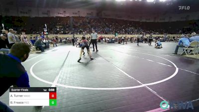 80 lbs Quarterfinal - Aiden Turner, Wagoner Takedown Club vs Bentley Frosco, Piedmont