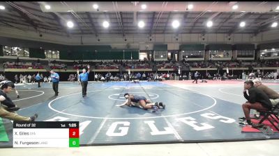 165 lbs Round Of 32 - Xavier Giles, Green Farms Academy vs Nate Furgeson, Landon