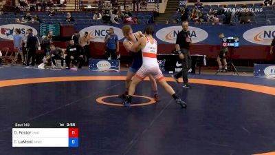 60 kg Consolation - Drake Foster, Unattached vs Taylor LaMont, Sunkist Kids Wrestling Club