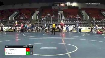 220 lbs Quarterfinals (8 Team) - Dylan Langdon, Bad Bass vs AJ Harris, Southwest Arsenal White