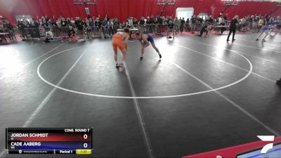 132 lbs Cons. Round 7 - Jordan Schmidt, IA vs Cade Aaberg, WI