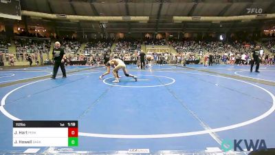 112 lbs Quarterfinal - Jake Hart, Perkins vs Jonas Howell, Dark Cloud Wrestling Club