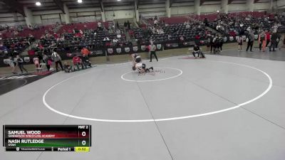 92 lbs Cons. Round 2 - Samuel Wood, Sanderson Wrestling Academy vs Nash Rutledge, Utah