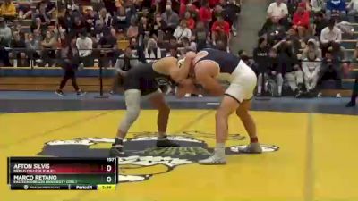 197 lbs 1st Place Match - Marco Retano, Eastern Oregon University (Ore.) vs Afton Silvis, Menlo College (Calif.)