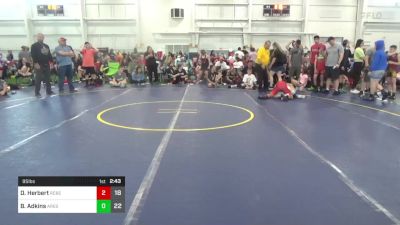 95 lbs Pools - Dominique Herbert, Rebellion vs Blake Adkins, Ares W.C. (MI)