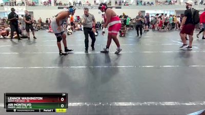 285 lbs Round 5 (6 Team) - Lennox Washington, Quest For Gold vs Ari Montalvo, Finger Lakes Elite