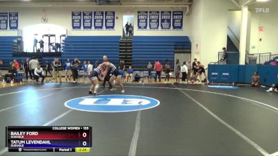 155 lbs Semifinal - Tatum Levendahl, Dubuque vs Bailey Ford, Dubuque