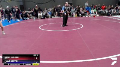 124 lbs Champ. Round 2 - Hazel Nielsen, WA vs Maile Nguyen, CA