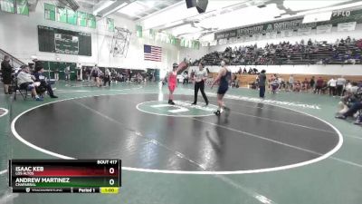 150 lbs Cons. Round 2 - Isaac Keb, Los Altos vs Andrew Martinez, Chaparral