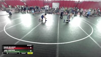 116-127 lbs Round 1 - Davis De Nooy, DC Elite Wrestling vs Jake Simpson, Victory School Of Wrestling