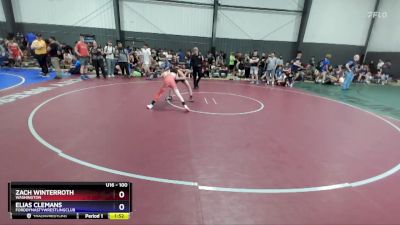 100 lbs Round 3 - Zach Winterroth, Washington vs Elias Clemans, FordDynastyWrestlingClub