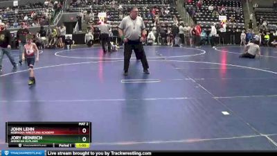 50 lbs Champ. Round 1 - Jory Heinrich, American Outlaws vs John Lehn, Nebraska Wrestling Academy