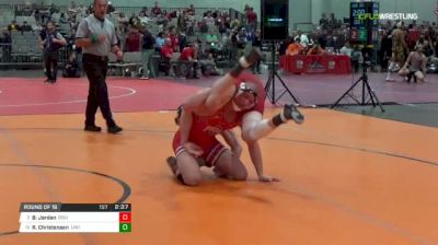 174 lbs Round of 16 - Bo Jordan, Ohio State University vs Ryan Christensen, Wisconsin