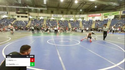 95 lbs Quarterfinal - Trevor Heinz, Brighton WC vs Xavier Castillo, Juggernaut WC