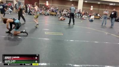 95 lbs Round 2 (4 Team) - Gavin Clem, Steel Valley vs Jeremy Carver, Ohio Gold