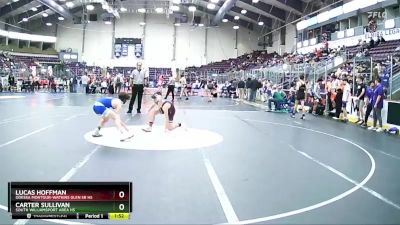 116 lbs Champ. Round 2 - Lucas Hoffman, Odessa Montour-Watkins Glen Sr HS vs Carter Sullivan, South Williamsport Area Hs