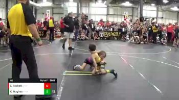 46 lbs Round 4 (6 Team) - Kona Hughes, The Funky Singlets Yellow vs Cooper Tackett, Steel Valley Pscychos