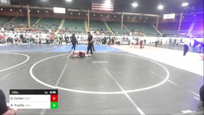 70 lbs Round Of 16 - Ozriel Cuhen, Cobre Youth Wrestling vs Ayva Trujillo, Juggernaut Wrestling Club