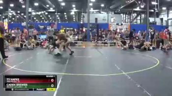 180 lbs Round 1 (6 Team) - Ty Hafke, ARES Black vs Caden Brewer, Indiana Outlaws 1