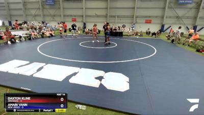 120 lbs Round 3 (6 Team) - Daxton Kline, Arkansas vs Amari Vann, New Jersey