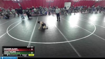 55-58 lbs Round 2 - Hawk Nolden, Pardeeville Boys Club Youth Wrestling vs Izzadine Alashi, Racine Area Wrestling Inc.