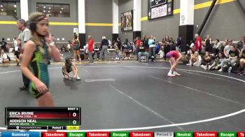 91 lbs Round 2 (4 Team) - Erica Irvine, FEWTeamIA Coral vs Addison Neal, Braided Brutes