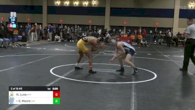 125 lbs C Of 16 #2 - Noah Luna, Appalachian State vs Spencer Moore, North Carolina