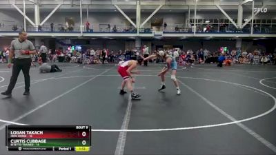 100 lbs Round 2 (10 Team) - Curtis Cubbage, Bitetto Trained vs Logan Takach, Iron Horse