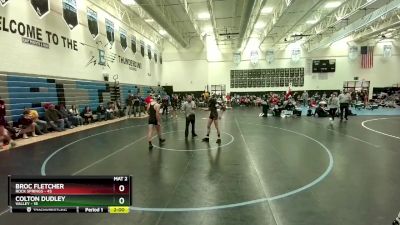 144 lbs Finals (2 Team) - Broc Fletcher, Rock Springs vs Colton Dudley, Valley