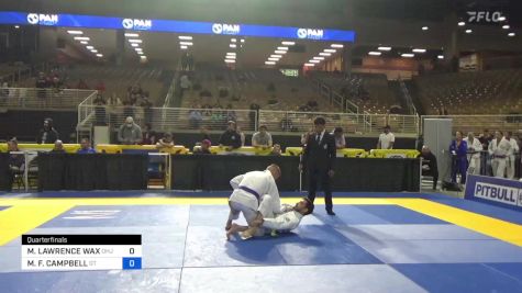 MICHAEL LAWRENCE WAX vs MAXWELL F. CAMPBELL 2024 Pan Jiu Jitsu IBJJF Championship
