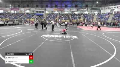 55 lbs Consi Of 8 #1 - Barrett Martyn, Durango Wrestling Club vs Ross Leyba, Wolfpack