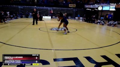 143 lbs Quarterfinal - Priscilla Luevano, Lyon College vs Anastacia Fucci, Colorado State University